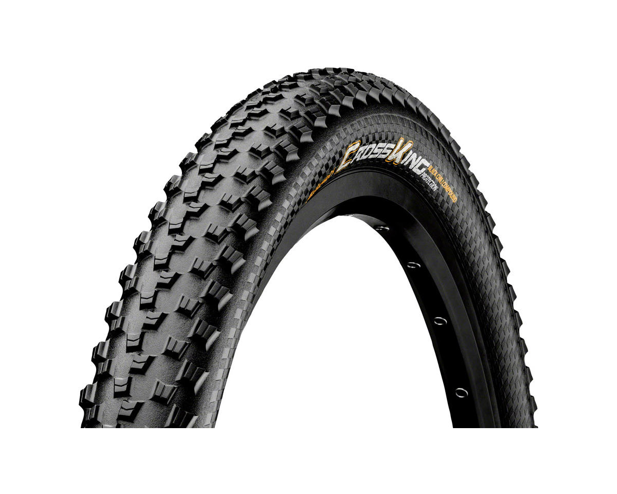 Continental Cross King Mountain Bike Tire (Black) (Wire Bead) (26″) (2.2″) (PureGrip/ProTection) (E25)
