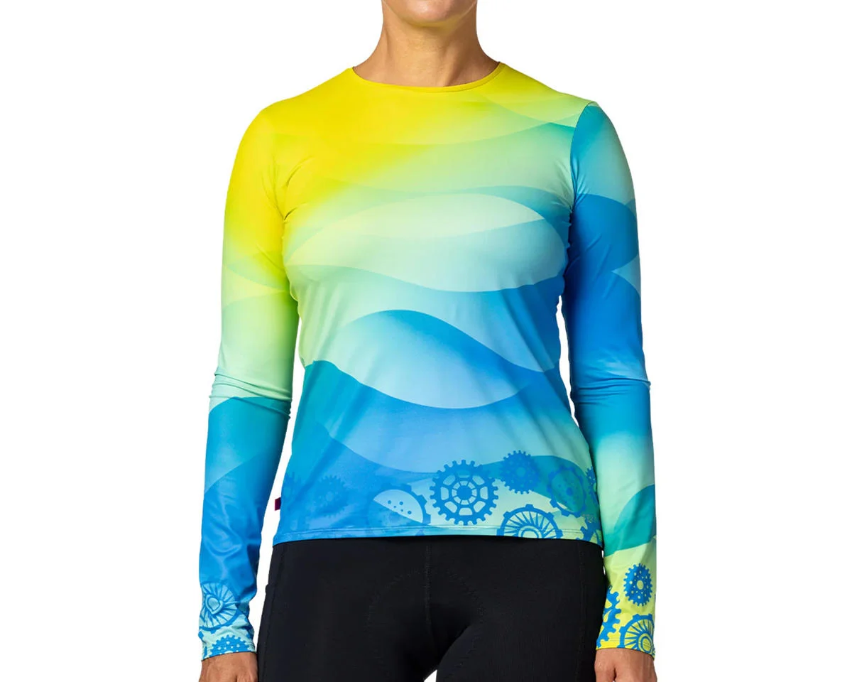 Terry Women’s Soleil Long Sleeve Top (Gear Wave) (S)