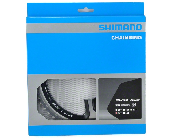 Shimano Dura-Ace FC-9000 Chainrings (Black/Silver) (2 x 11 Speed) (110mm BCD) (Outer) (54T)