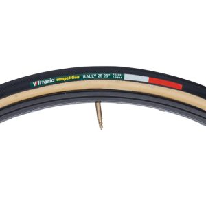 Vittoria Rally Tubular Road Tire (Black/Tan) (700c) (25mm) (Tubular)