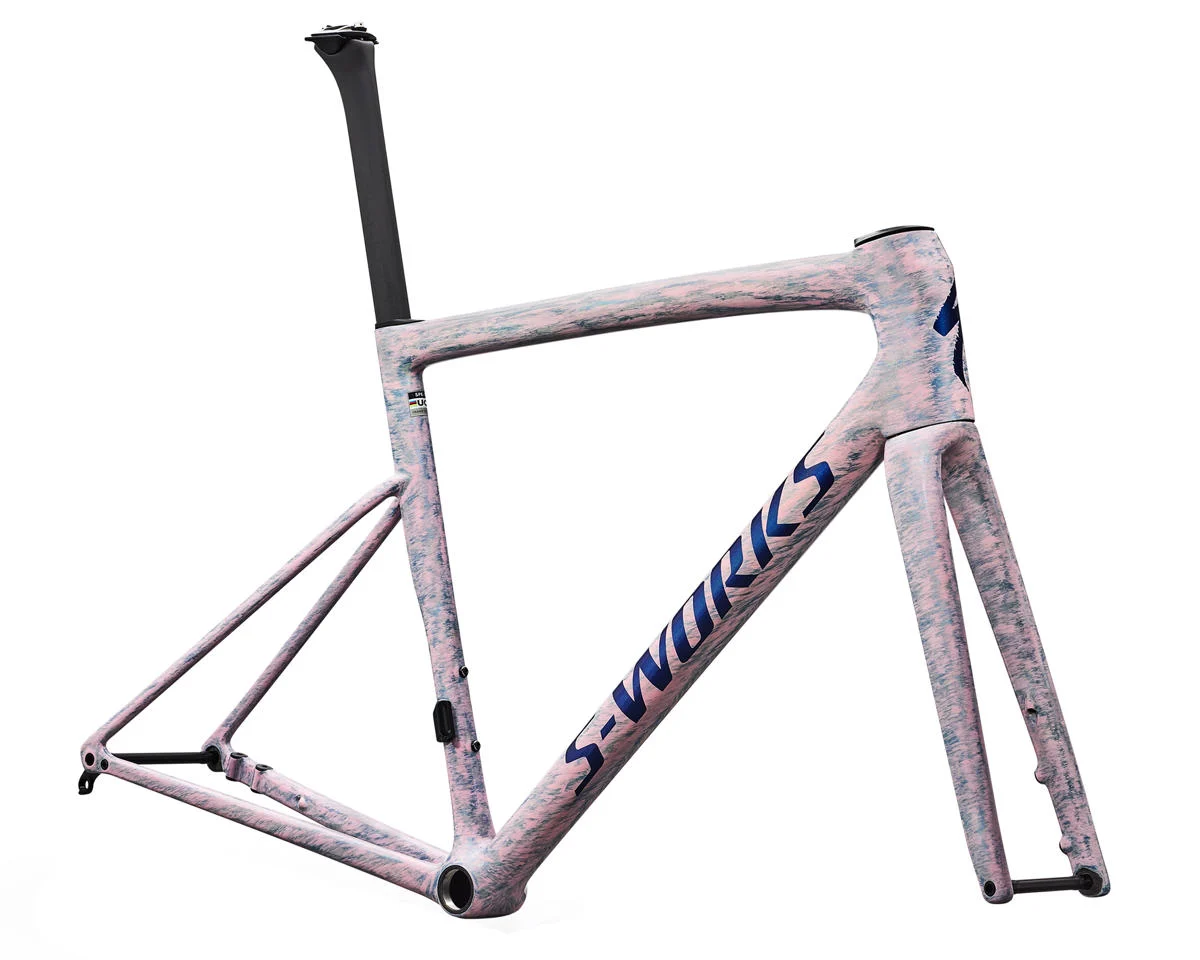 Specialized S-Works Tarmac SL8 Frameset (Gloss Dolomite Metallic/Blue Majesty) (58cm)
