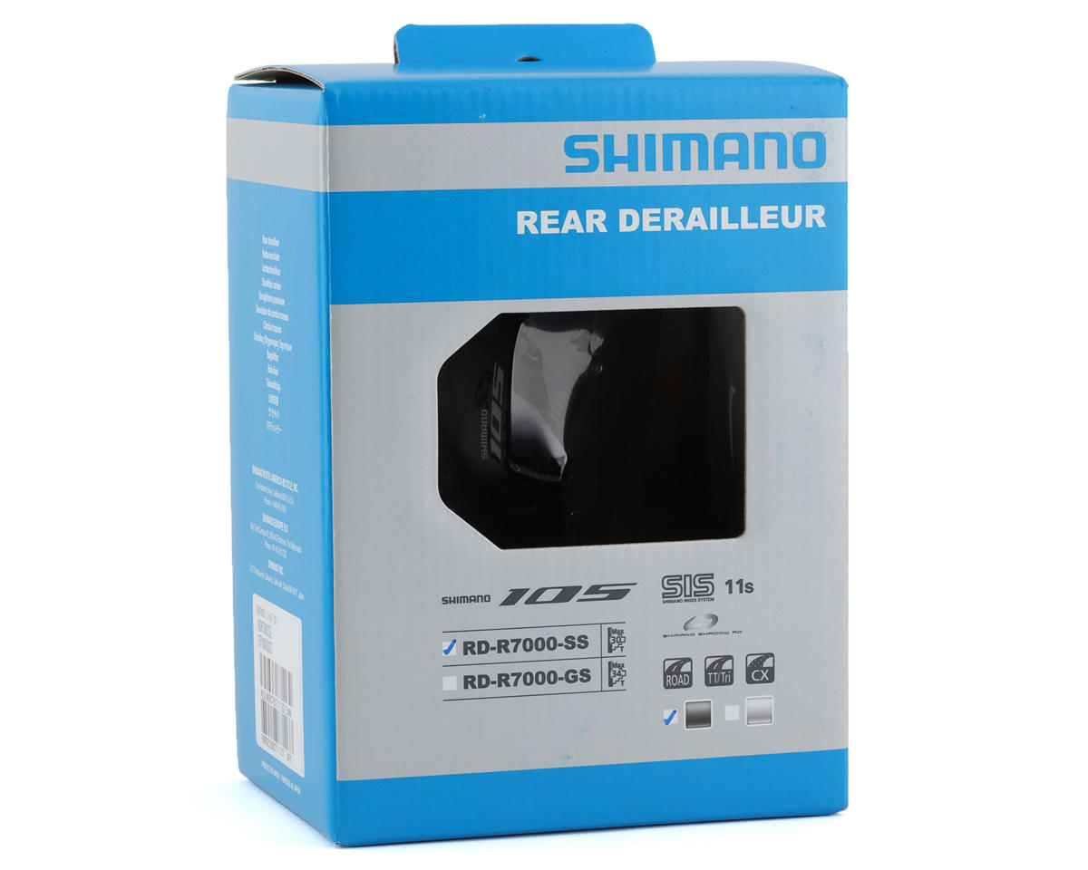 Shimano 105 RD-R7000 Rear Derailleur (Black) (11 Speed) (Short Cage) (SS) (Shadow)