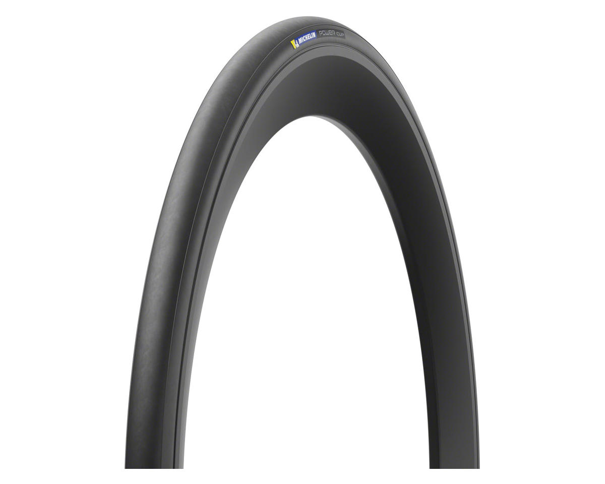 Michelin Power Cup Tube-Type Road Tire (Black) (700c) (23mm) (Folding) (Gum-X)