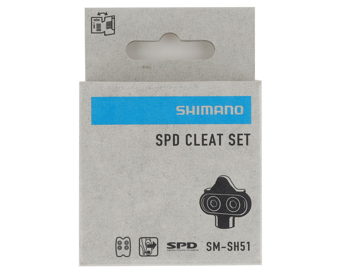 Shimano SM-SH51 SPD Cleats (Black) (4°) (w/ Cleat Nut Plates) (Lateral Release)