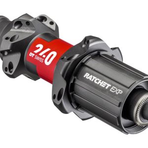 DT Swiss 240 Rim Brake Road Hubs (Black/Red) (Shimano HG 11/12) (Rear) (QR x 130mm) (24H) (Straight Pull)