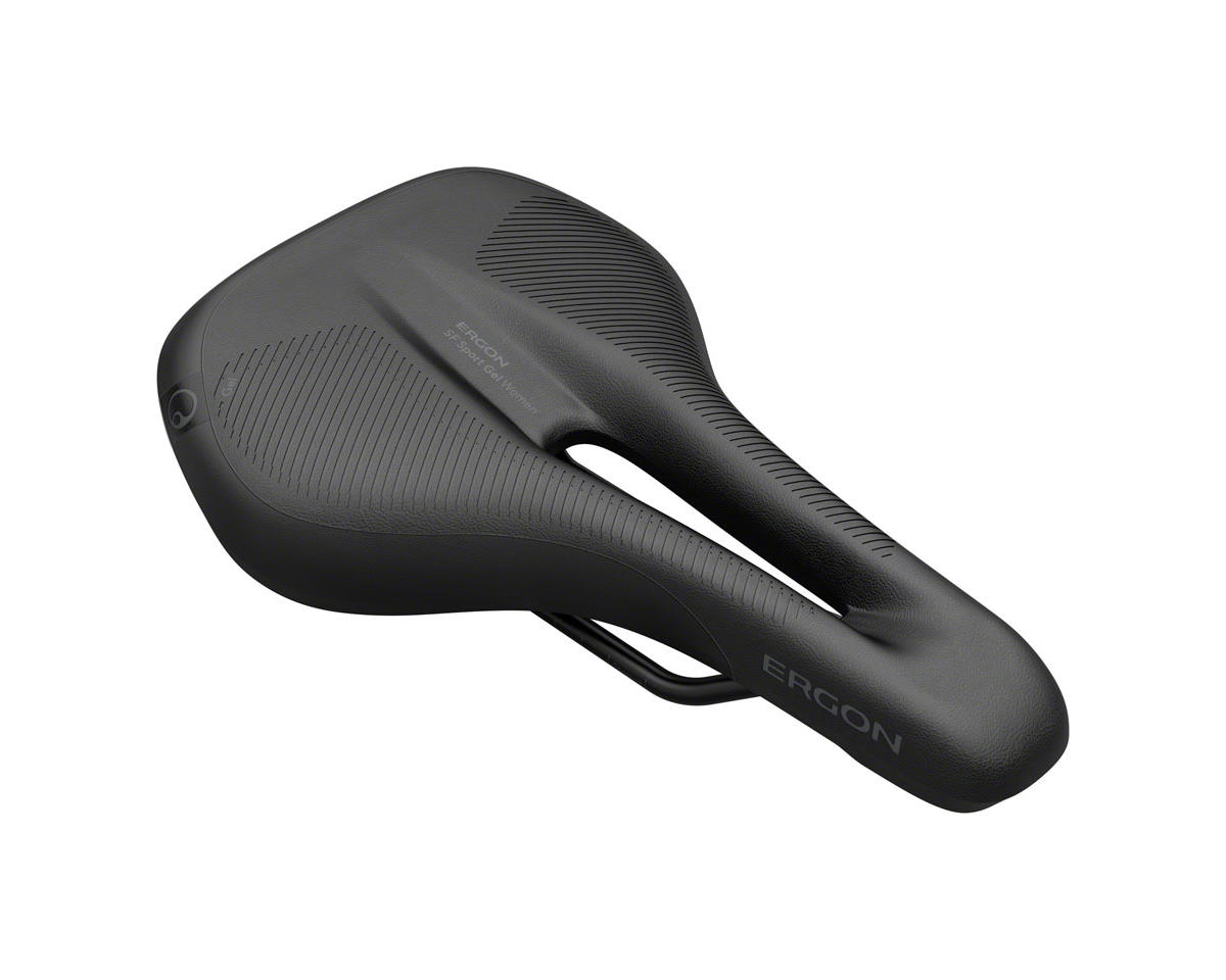 Ergon Women’s SF Sport Gel Saddle (Black) (Chromoly Rails) (M/L)