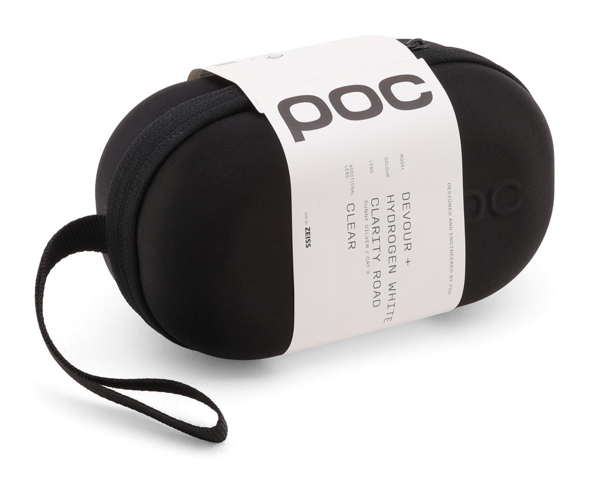 POC Devour Sunglasses (Hydrogen White) (Sunny Silver/Clear) (Clarity Road)