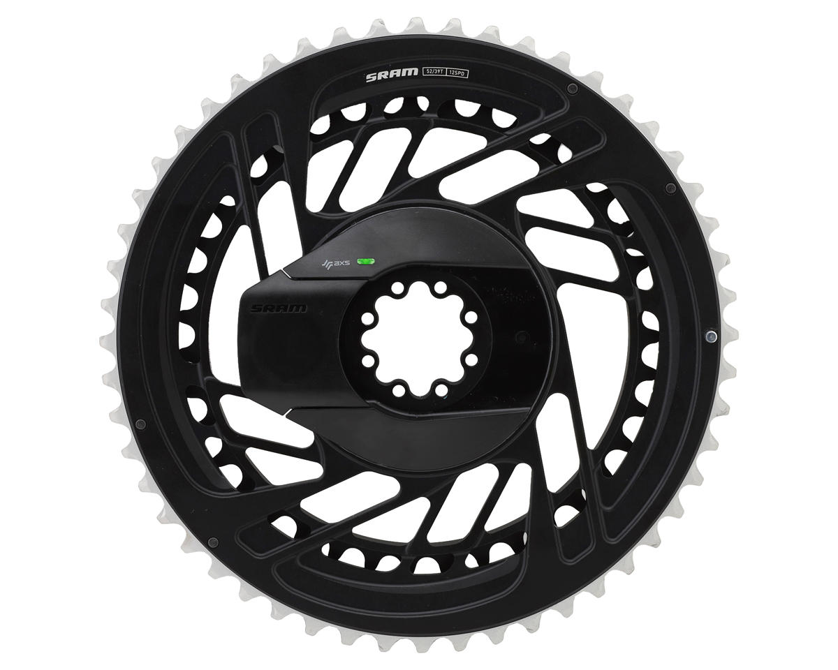 SRAM RED AXS Chainring Power Meter Kit (Black/Silver) (2 x 12 Speed) (E1) (Inner & Outer) (52/39T) (Direct Mount)
