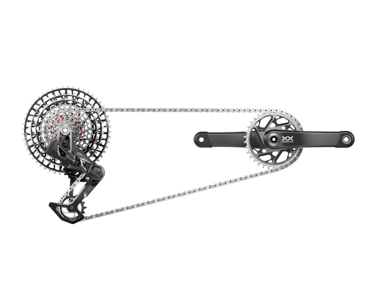 SRAM XX SL Eagle Transmission AXS Groupset (D1) (Black/Silver) (T-Type) (175mm) (34T) (1 x 12 Speed) (DUB) (55mm Chainline) (UDH)