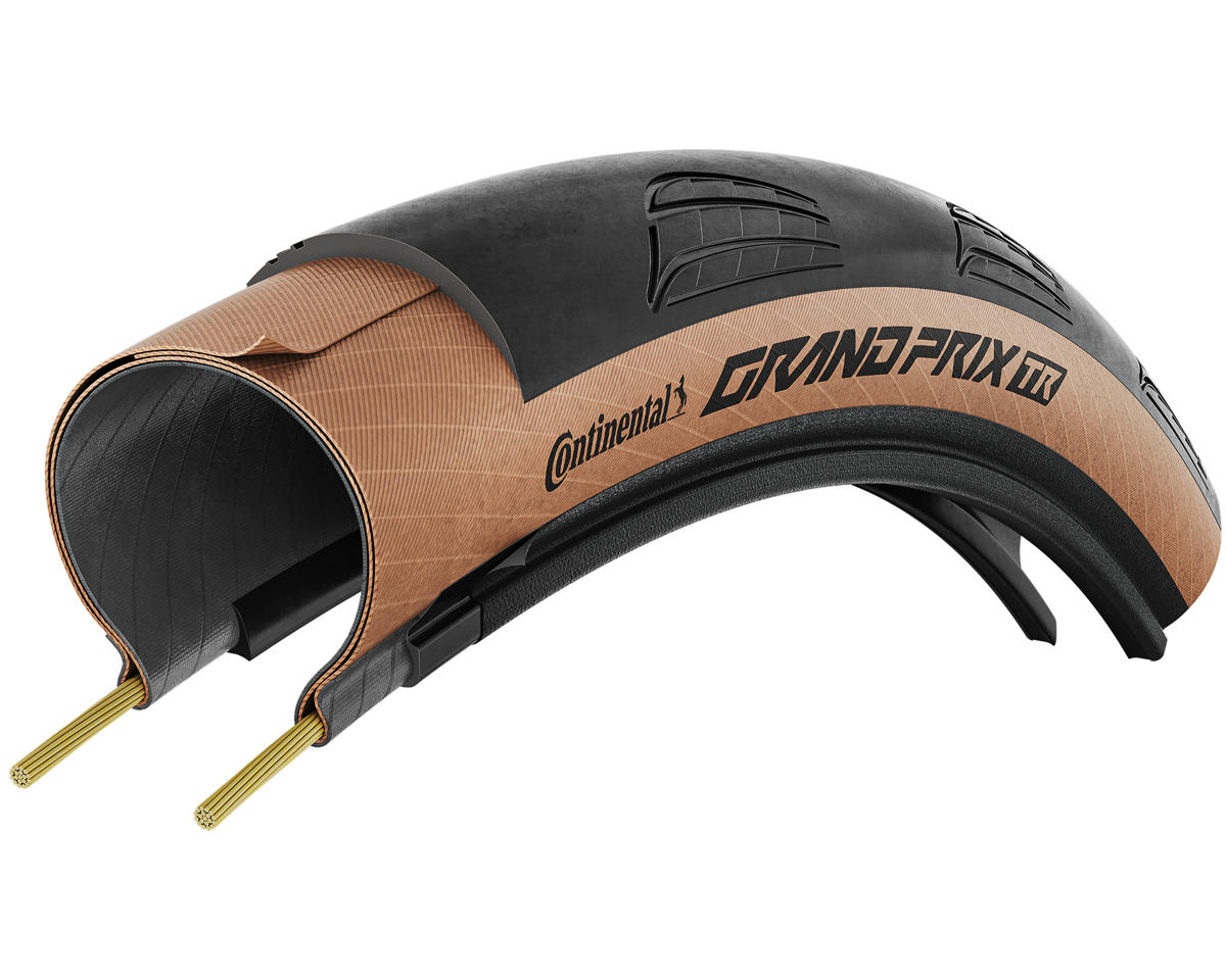 Continental Grand Prix TR Tubeless Road Tire (Black/Transparent) (700c) (25mm) (BlackChili)