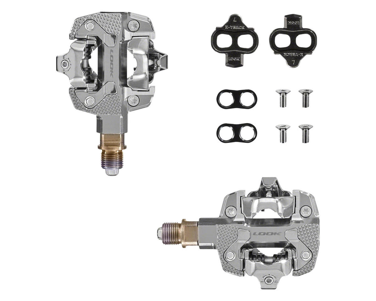 Look X-TRACK Power Dual Pedals (Silver) (Dual Side Power)