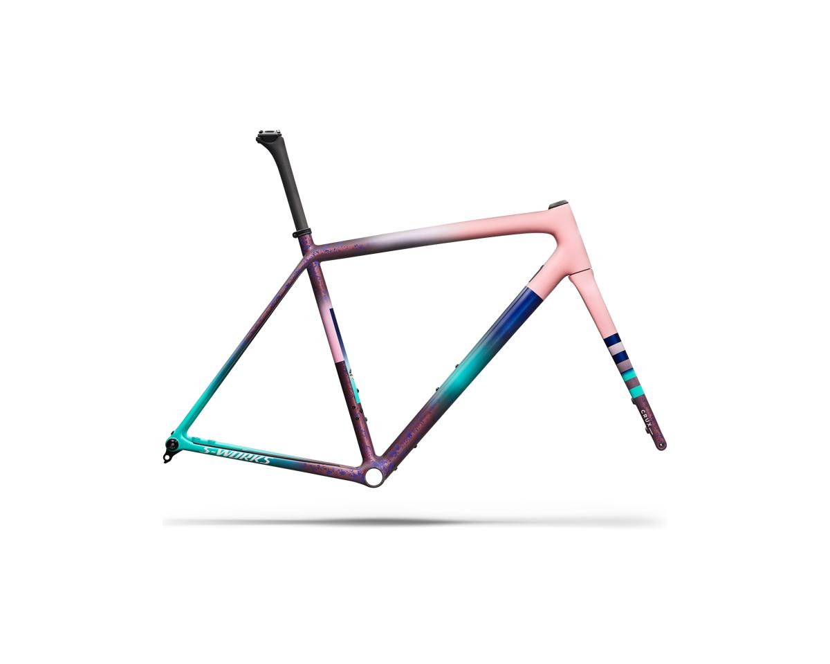 Specialized S-Works Crux Frameset (Desert Rose/Purple Haze/Lagoon Blue) (56cm)