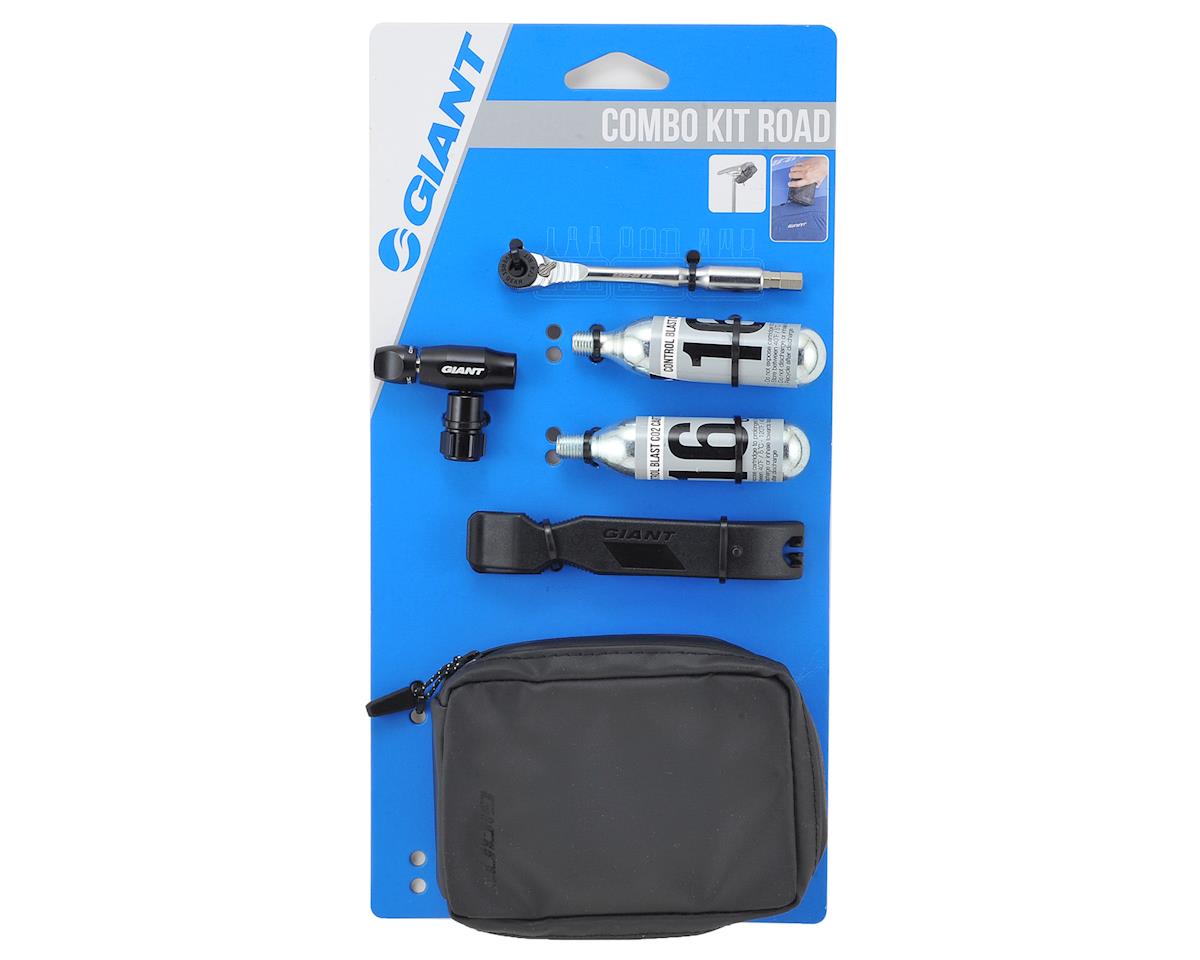 Giant PDQ Quick Fix Wallet (Black) (CO2, Ratchet & Tire Levers) (Road Kit)