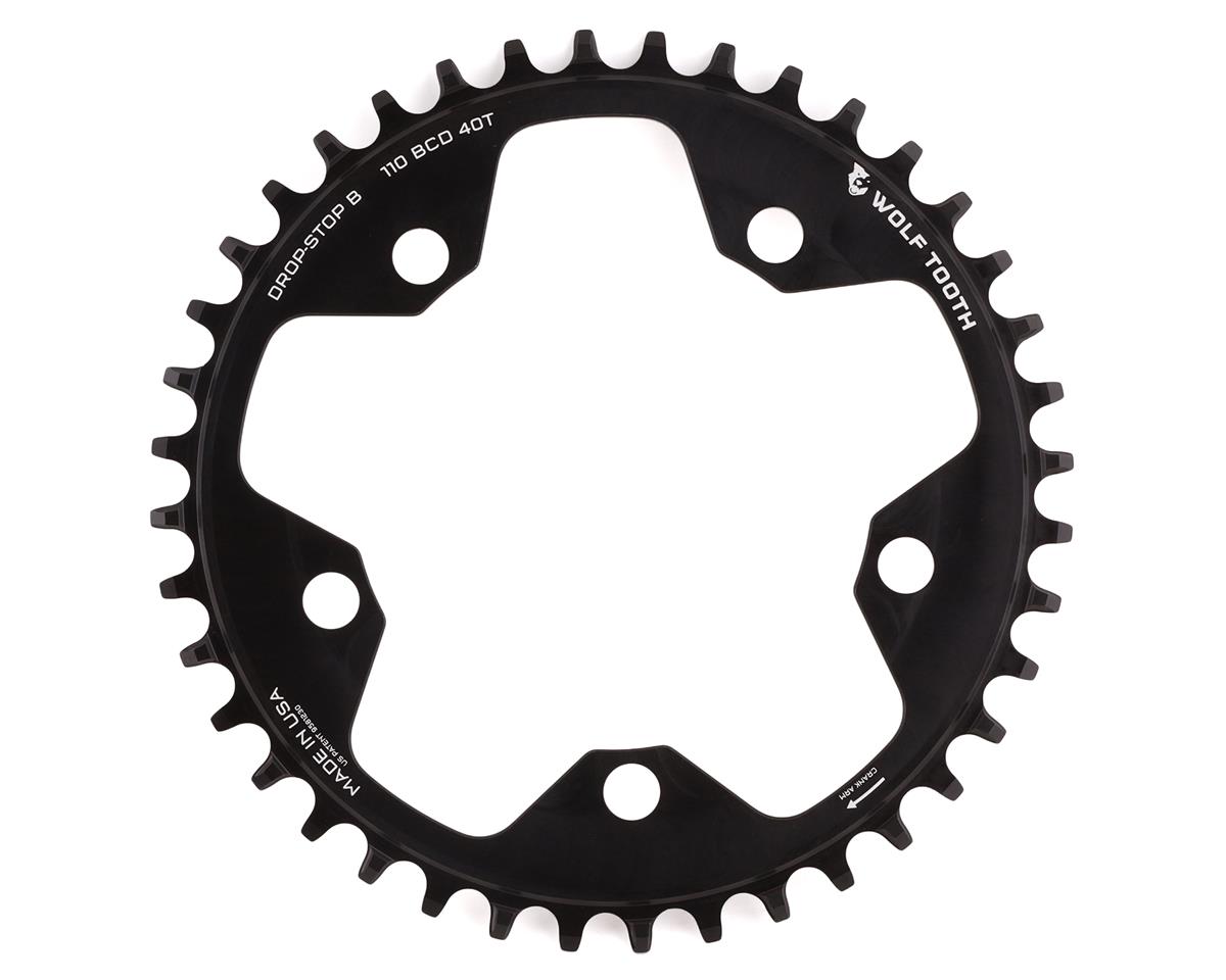Wolf Tooth Components Gravel/CX/Road Chainring (Black) (Drop-Stop B) (Single) (110mm BCD) (40T)