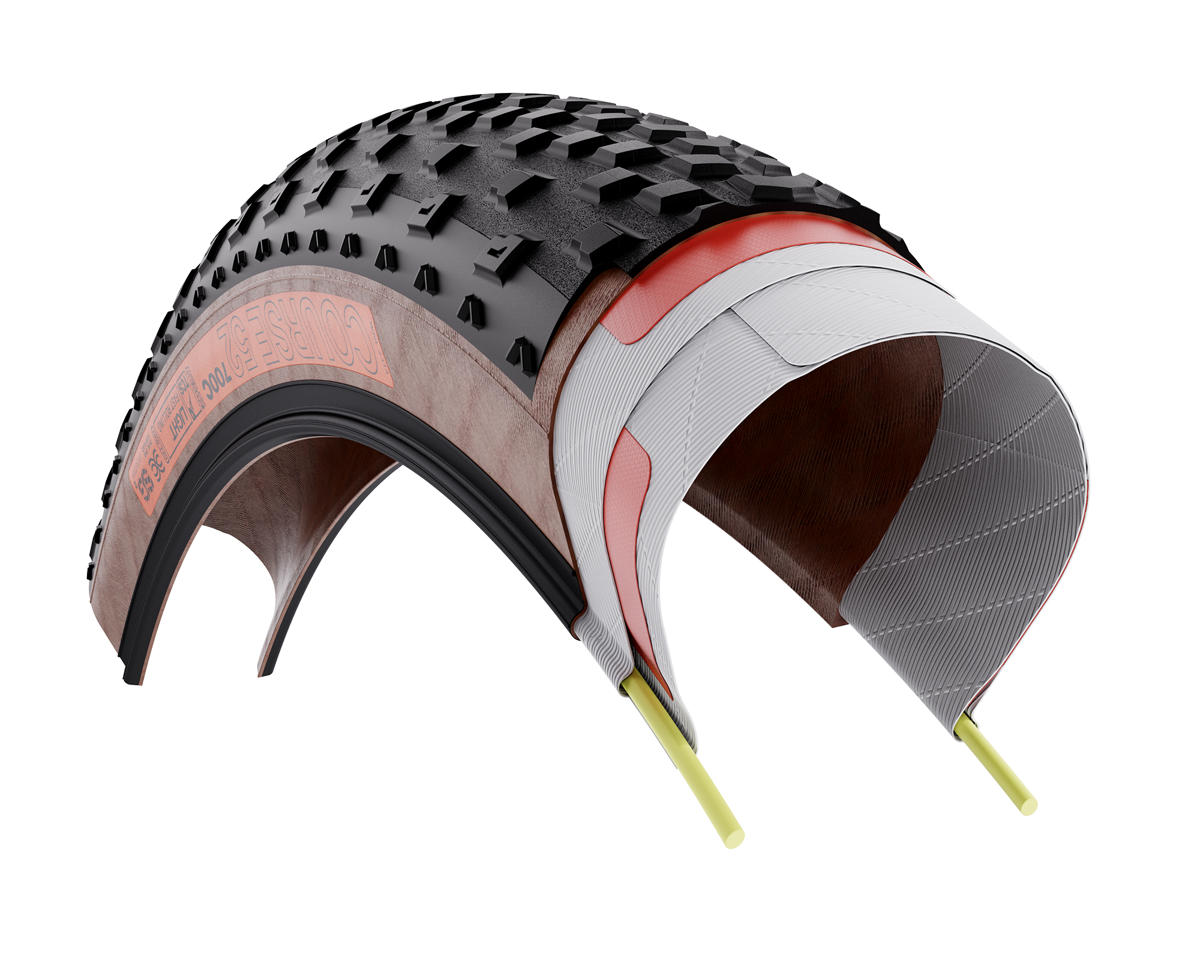 WTB Course 52 Tubeless Gravel Tire (700c) (52mm) (Light/Fast Rolling) (Black) (Dual DNA/SG2)