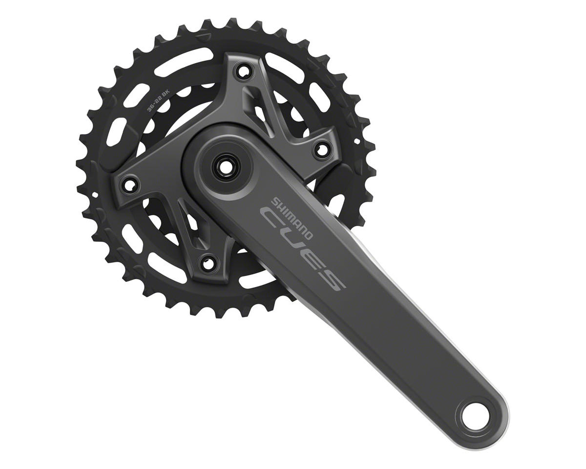 Shimano CUES FC-U6000-2B Crankset (Black) (2 x 9/10/11 Speed) (175mm) (36/22T) (Hollowtech II) (Boost Chainline)