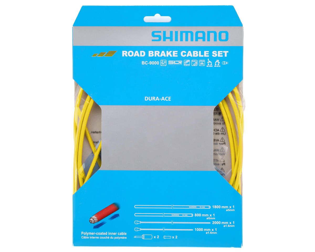Shimano Dura-Ace BC-9000 Road Brake Cable Set (Yellow) (Polymer-Coated) (1.6mm) (1000/2000mm)