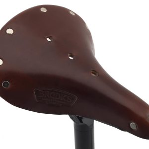 Brooks B17 Women’s Saddle (Antique Brown) (Black Steel Rails) (177mm)