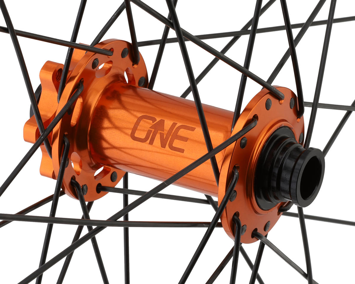 OneUp Components Disc Brake Hub (Orange) (Front) (15 x 110mm (Boost)) (32H) (6-Bolt) (Freehub Not Included)