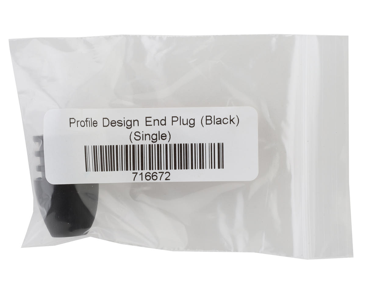Profile Design Ergonomic Aerobar End Plug (Black) (Single)