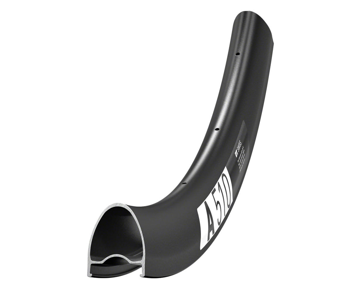 DT Swiss A 510 Alloy Tubeless Road Rim (Black) (700c) (Disc Brake) (20mm Internal Width) (32H)