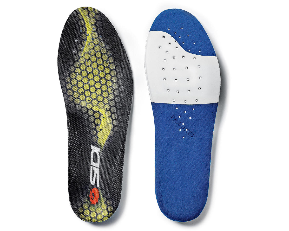 Sidi Bike Shoes Comfort Fit Insoles (Black/Yellow/Blue/White) (43)