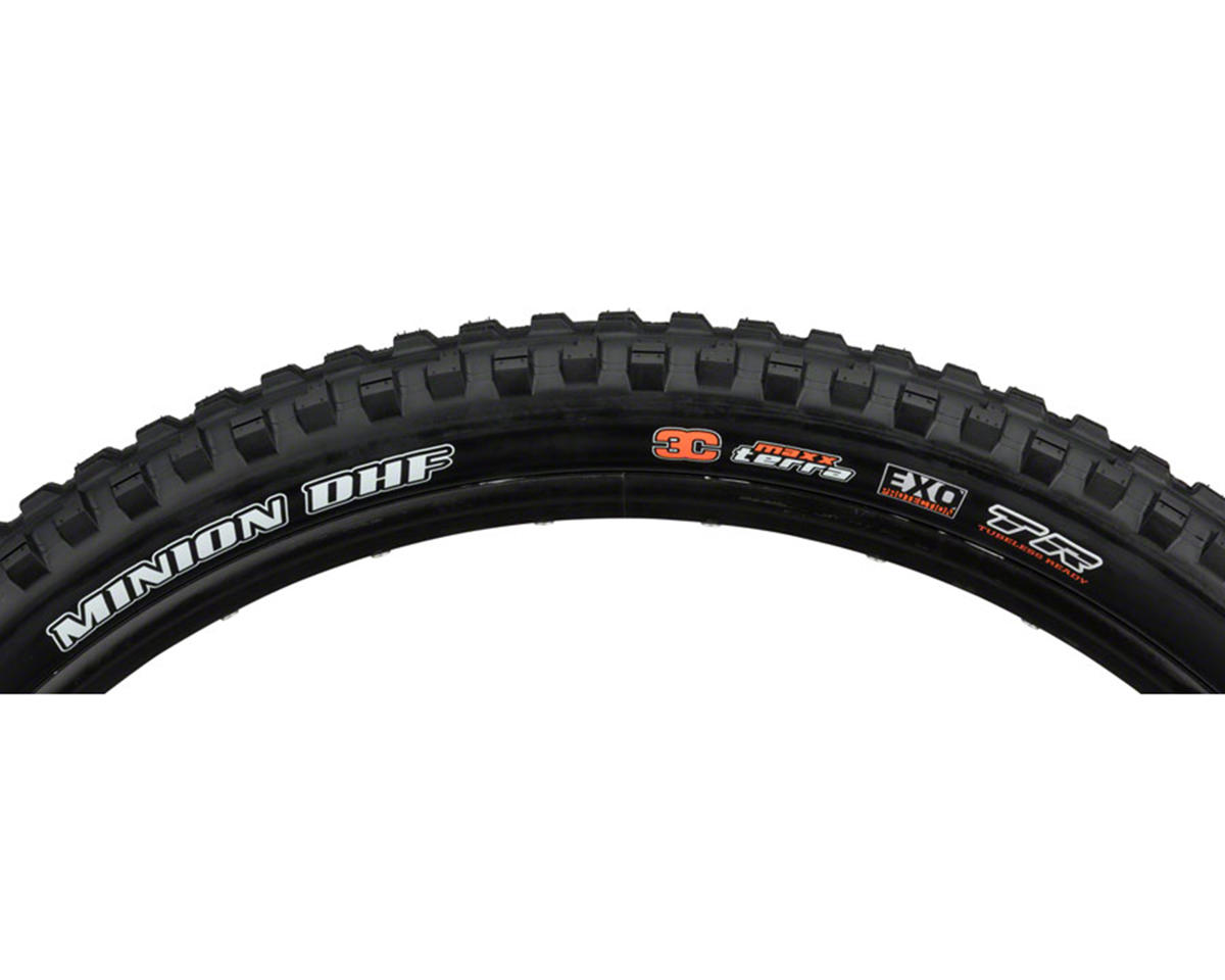 Maxxis Minion DHF Tubeless Mountain Tire (Black) (26″) (2.3″) (Dual/EXO)