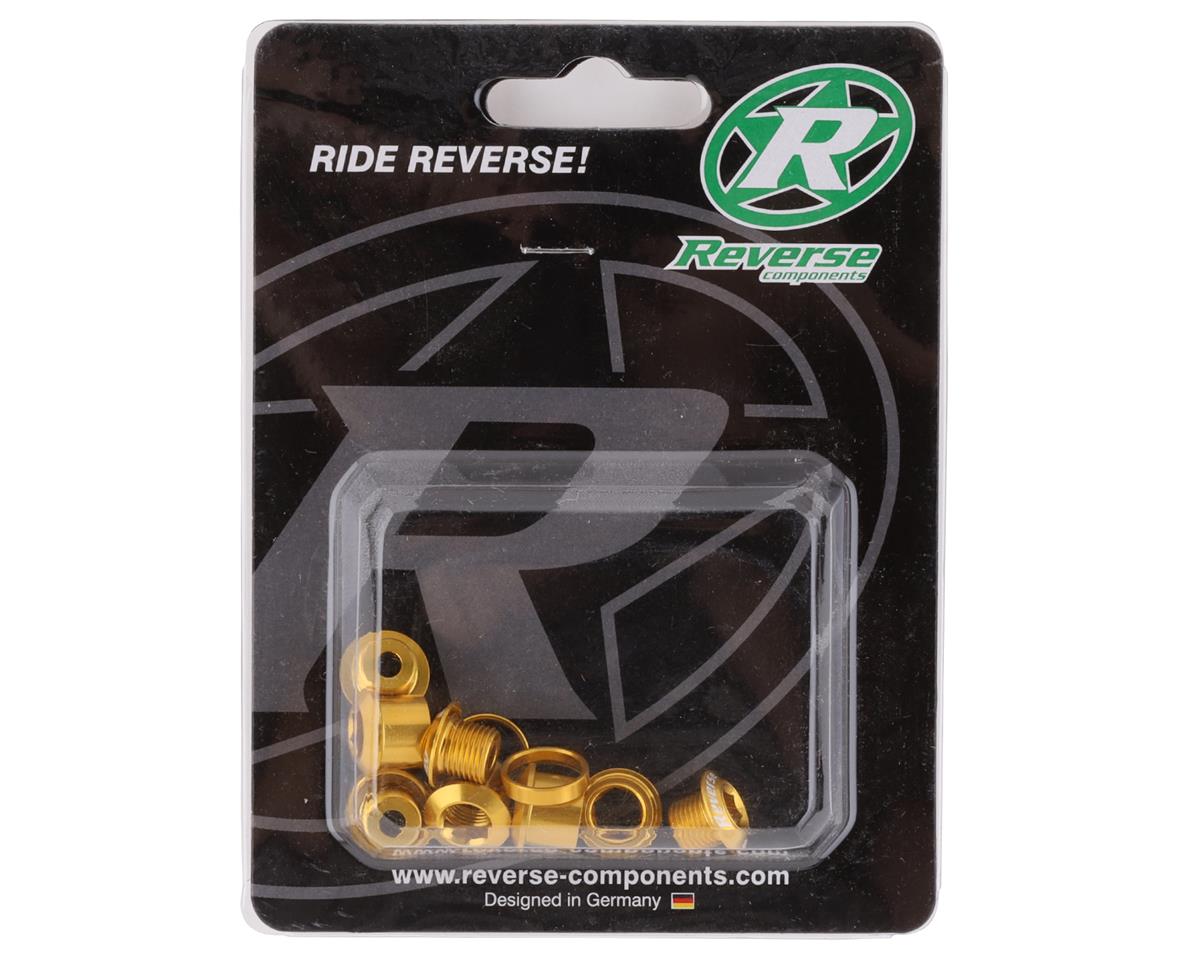 Reverse Components Chainring Bolt Set (Gold) (4 Pack)