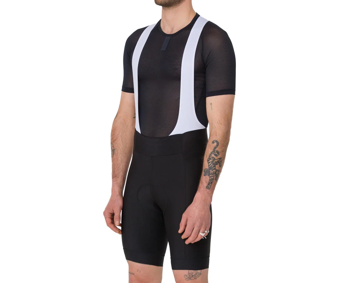 Rapha Men’s Core Bib Shorts (Black/White) (L)