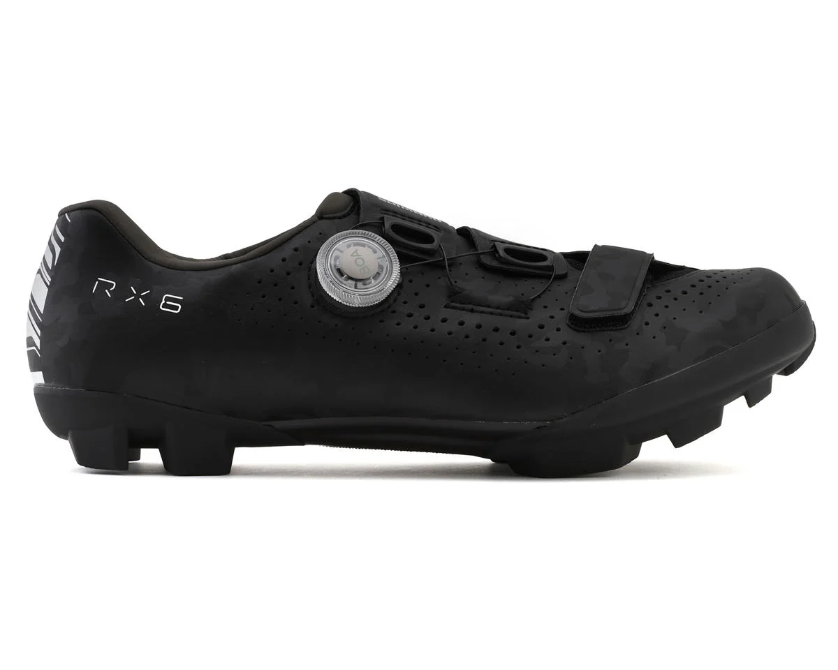 Shimano SH-RX600 RX6 Gravel Shoes (Black) (42) (Standard)