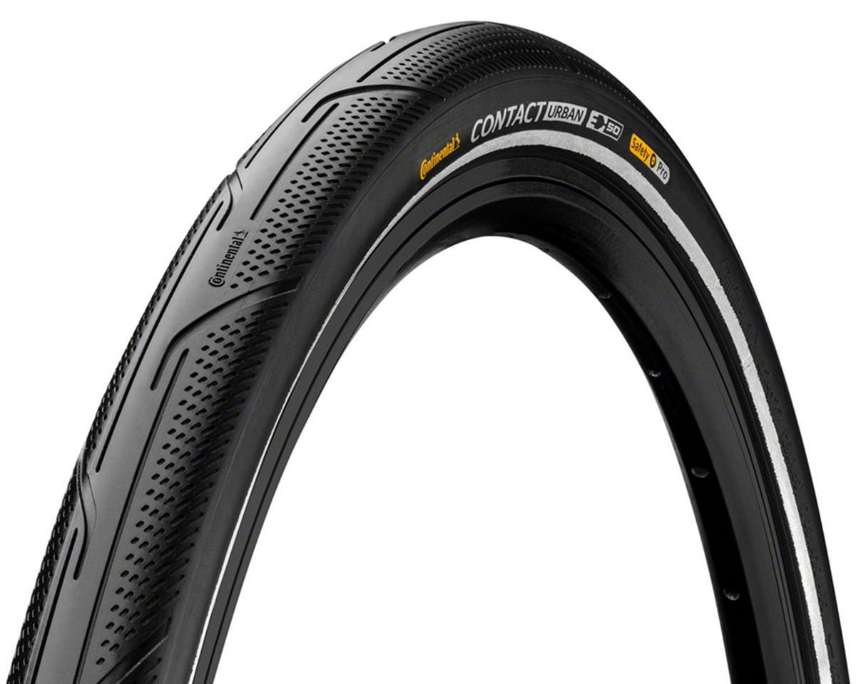 Continental Contact Urban City Tire (Black/Reflex) (26″) (2.0″) (Wire Bead) (SafetyPro Breaker) (E50)