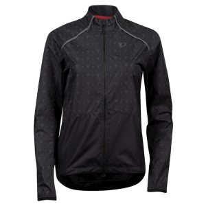 Pearl iZUMi Women’s Bioviz Barrier Jacket (Black/Reflective Deco) (S)