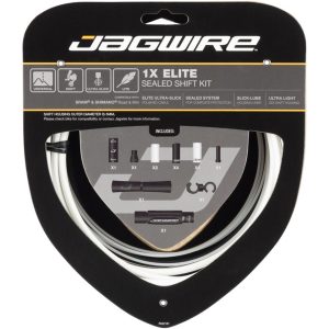 Jagwire 1x Elite Sealed Shift Cable Kit (White) (For SRAM/Shimano) (w/Polished Ultra-Slick Cables)