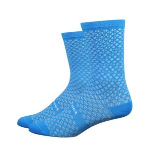 DeFeet Evo Mount Ventoux 6″ Socks (Barnstormer Blue) (L)