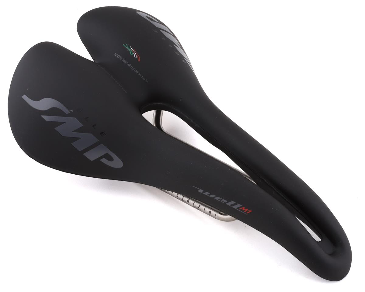 Selle SMP Well M1 Saddle (Black) (FeC30 Rails) (163mm)
