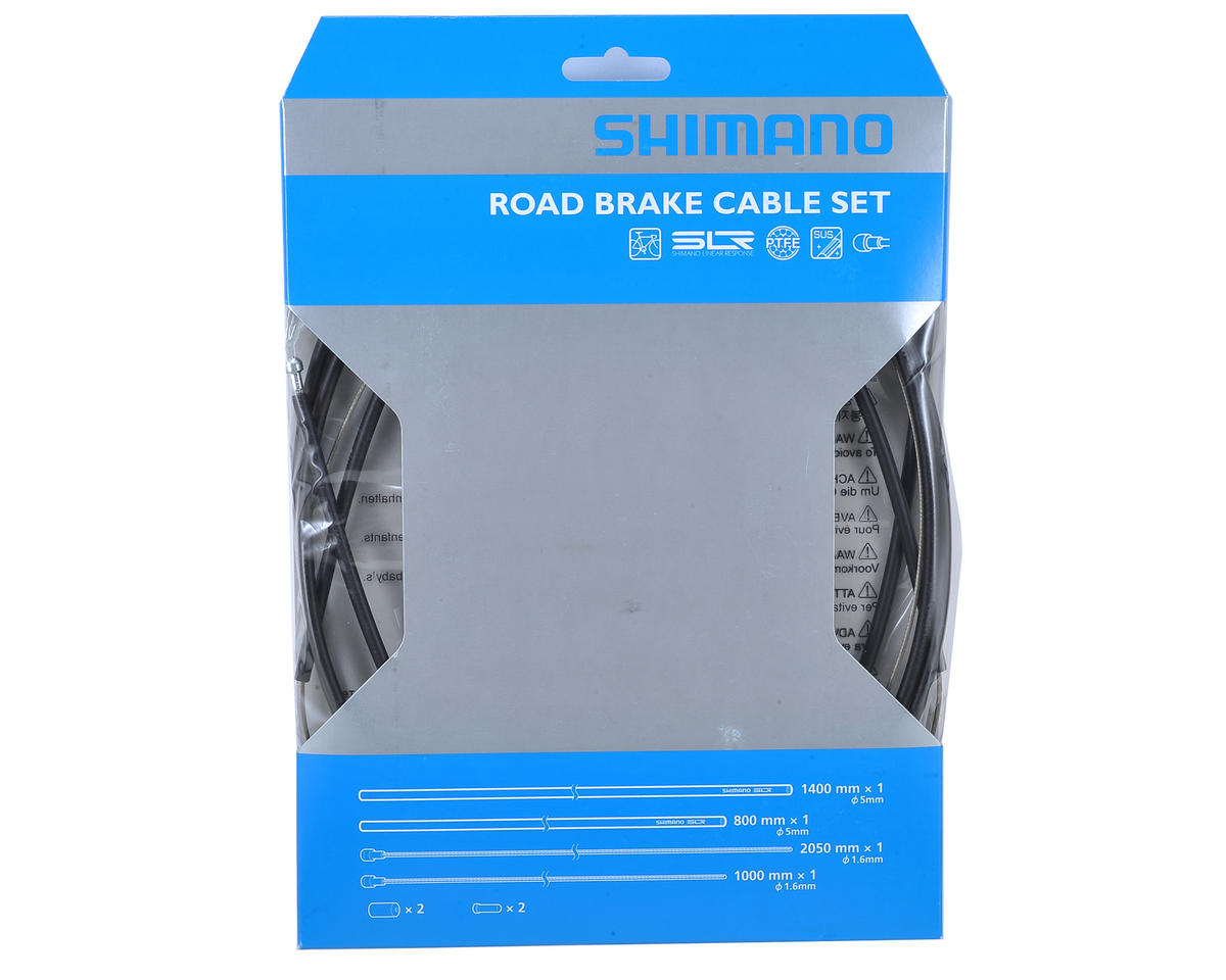 Shimano Road PTFE Brake Cable & Housing Set (Black) (1.6mm) (1000/2050mm)