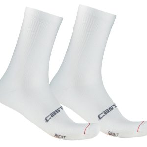 Castelli Espresso 18 Socks (White) (S/M)