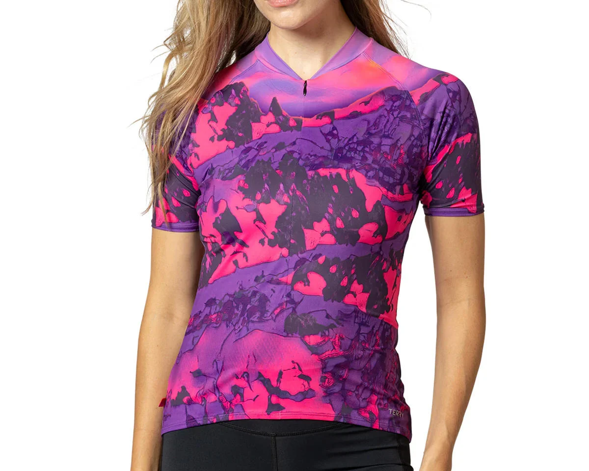 Terry Women’s Soleil Short Sleeve Jersey (Beartooth Fuchsia) (S)