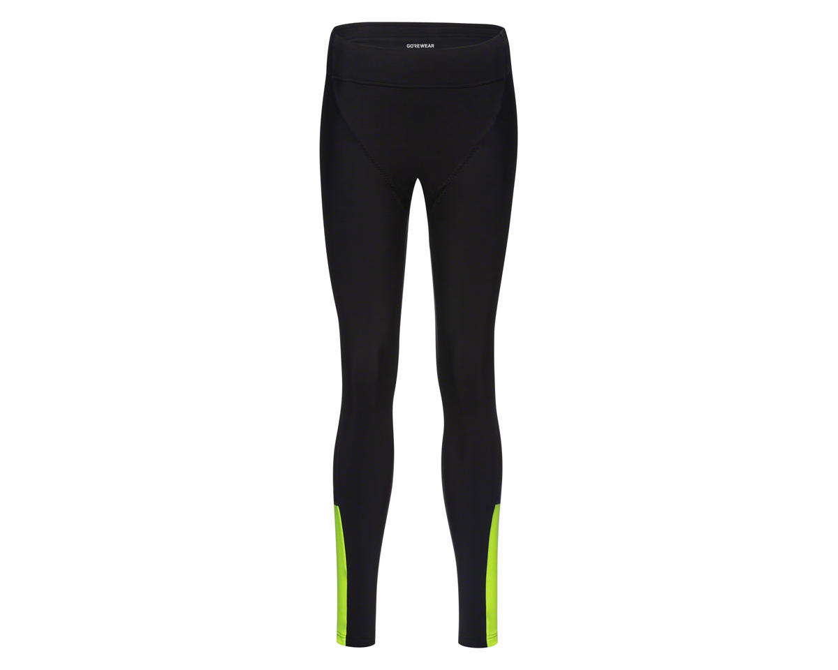 Gore Wear Swiftride Thermo Tights (Black/Neon Yellow) (Women’s) (L)