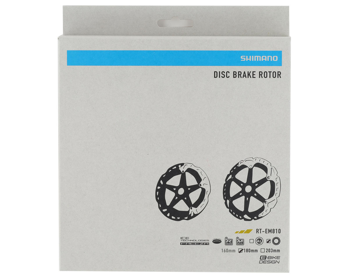 Shimano RT-EM810 Disc Brake Rotor w/ E-bike Speed Sensor (Silver) (Centerlock) (180mm)