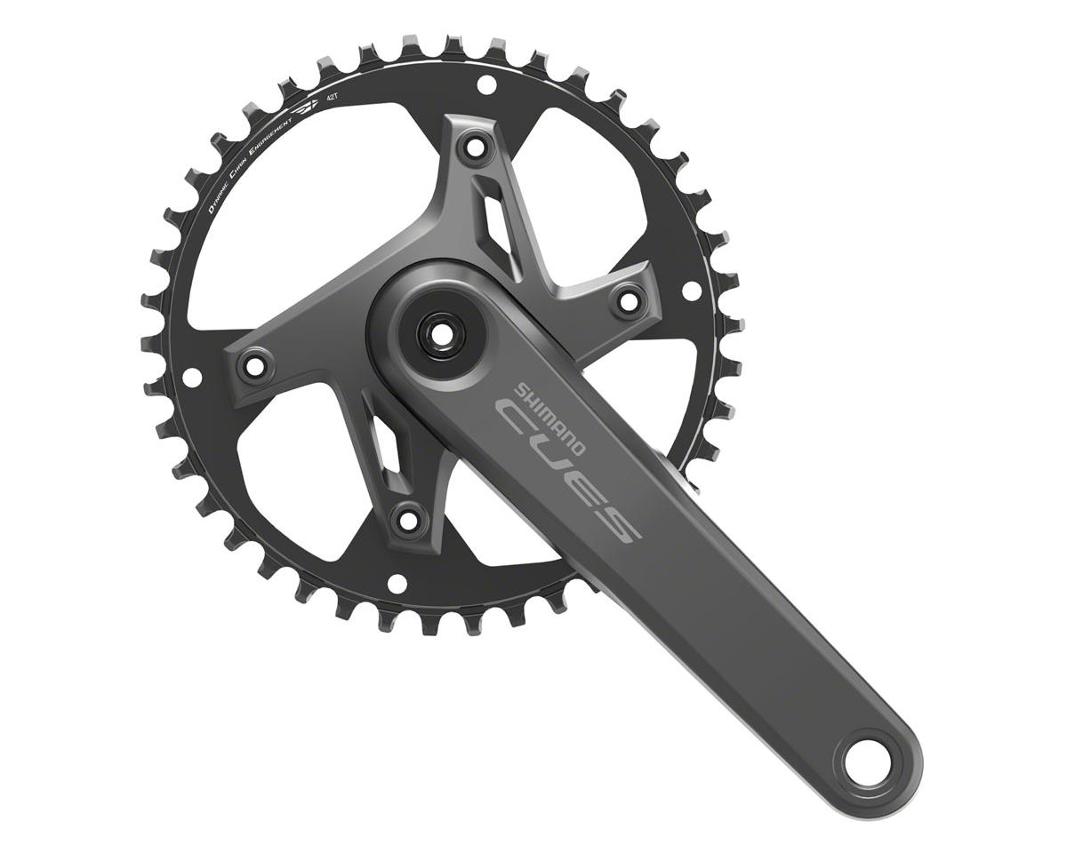 Shimano CUES FC-U6000-1 Crankset w/ Chainring (Black) (1 x 9/10/11 Speed) (175mm) (50mm Chainline) (42T) (Hollowtech II)