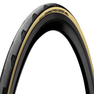 Continental Grand Prix 5000 AS TR Road Tire (Black/Cream Skin) (Tubeless) (All Season) (Folding) (Black Chili/Vectran Breaker)