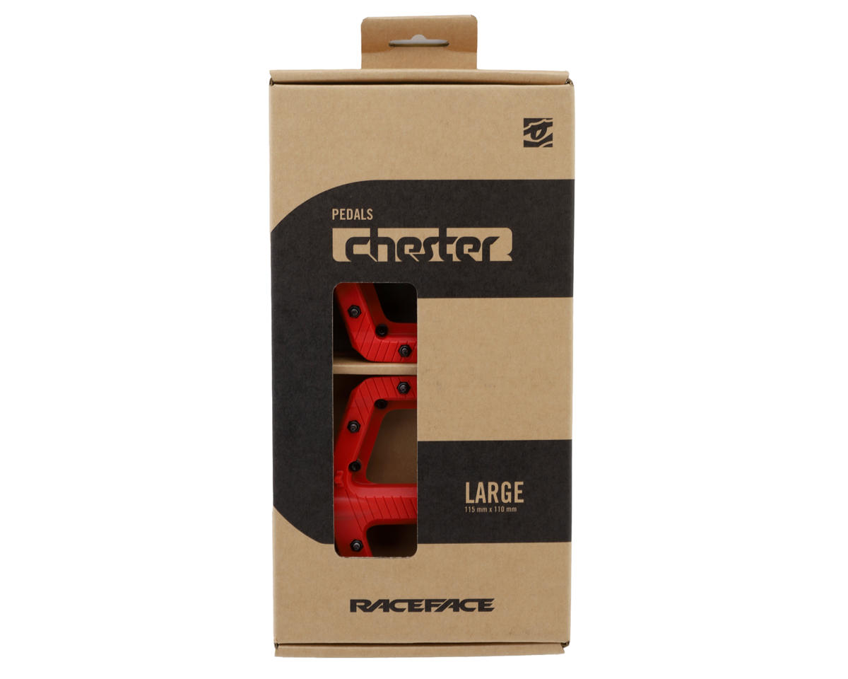 Race Face Chester Composite Platform Pedals (Red) (L)