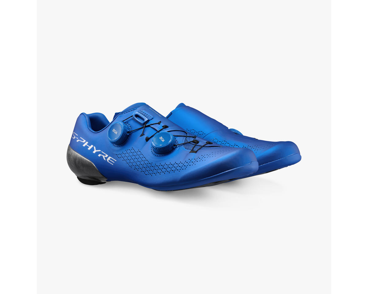 Shimano SH-RC910 S-PHYRE Road Bike Shoes (Blue) (42) (Standard)