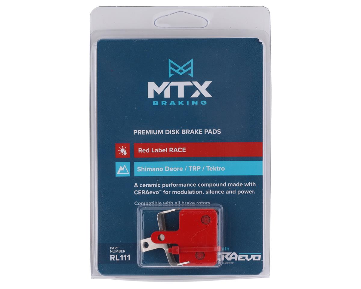 MTX Braking Red Label RACE Disc Brake Pads (Ceramic) (Shimano Deore) (1 Pair)