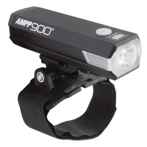 CatEye AMPP900 Headlight (Black) (900 Lumens) (w/ Helmet Mount) (USB Rechargeable)