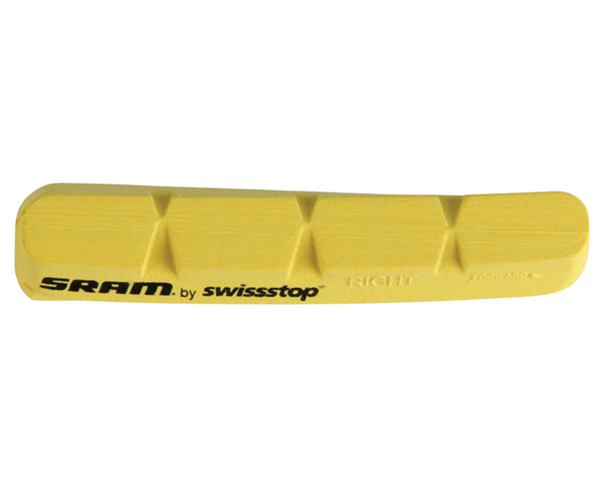 SRAM Carbon Rim Brake Pad Inserts (Yellow) (1 Pair) (For Shimano/SRAM)