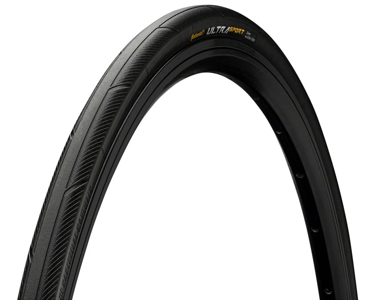 Continental Ultra Sport III Road Tire (Black) (700c) (25mm) (Folding) (PureGrip)