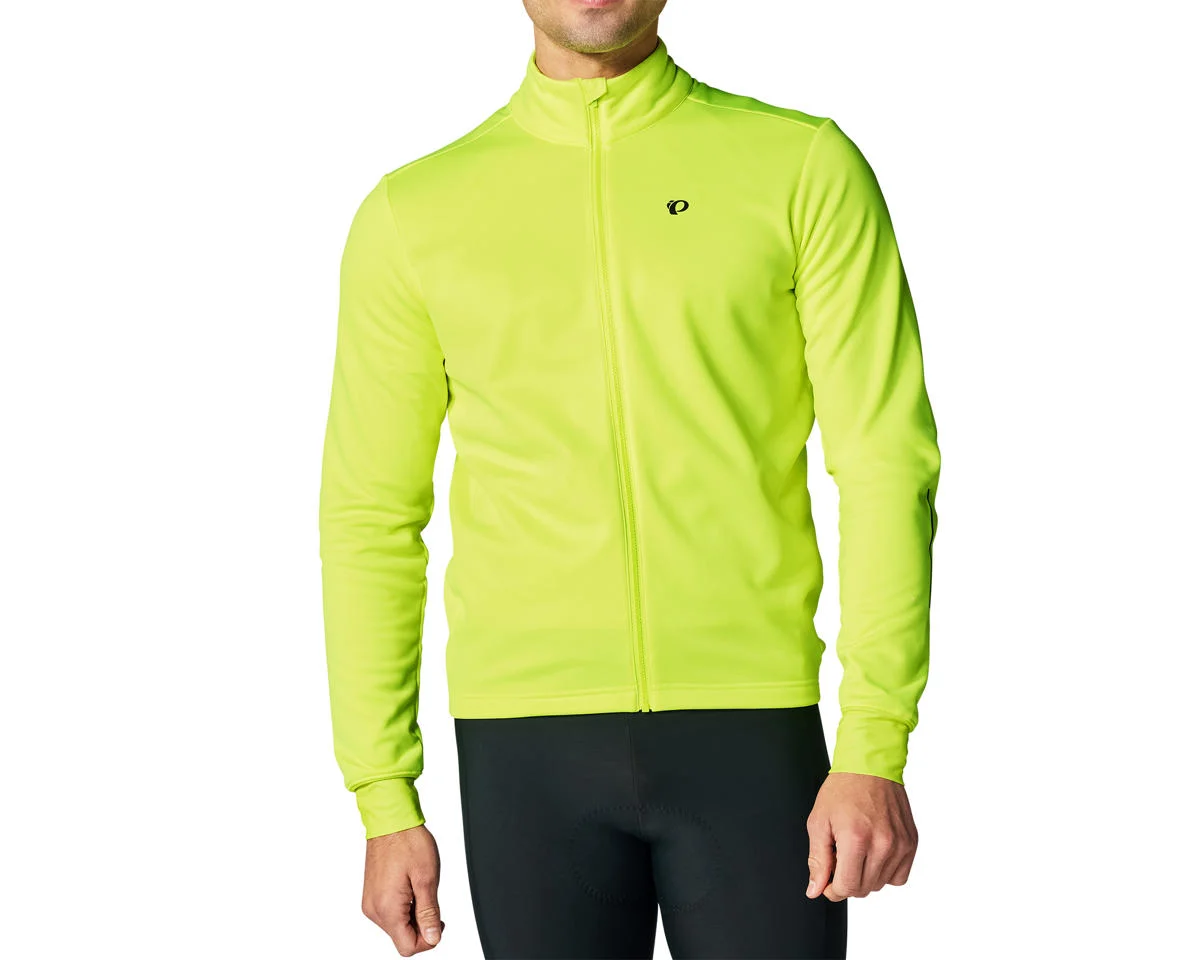 Pearl iZUMi Quest Thermal Long Sleeve Jersey (Screaming Yellow/Dark Shadow) (L)
