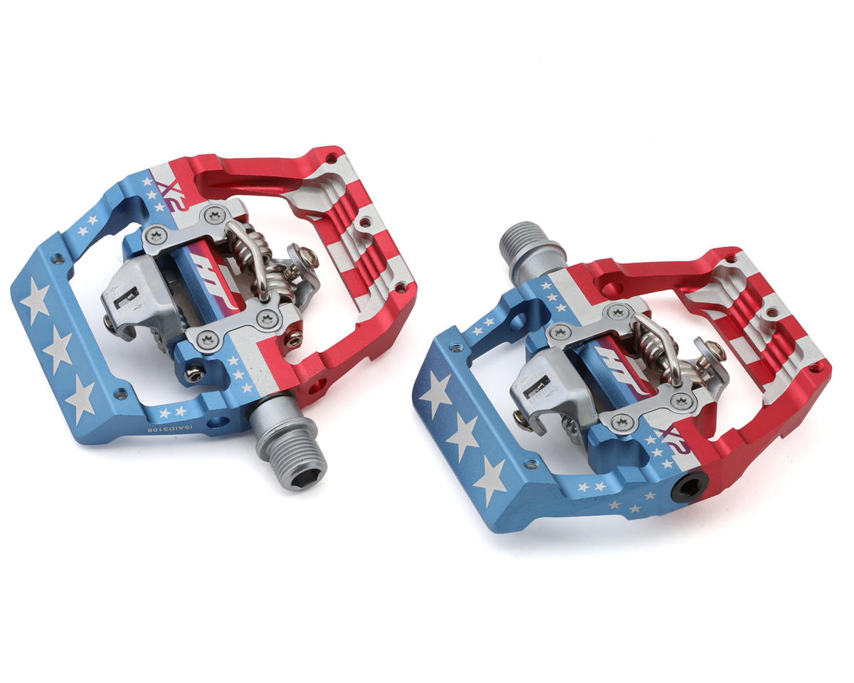HT X2-SX Clipless BMX Platform Pedals (Stars and Stripes) (9/16″)